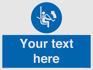 Custom Mandatory: Open safety bar of chairlift